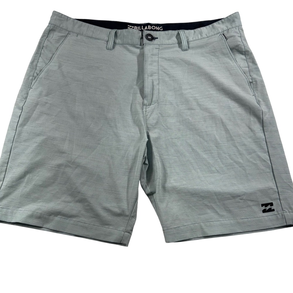 Billabong Hybrid Shorts Men 36 Lt Blue Crossfire Submersibles Stretch Quick Dry